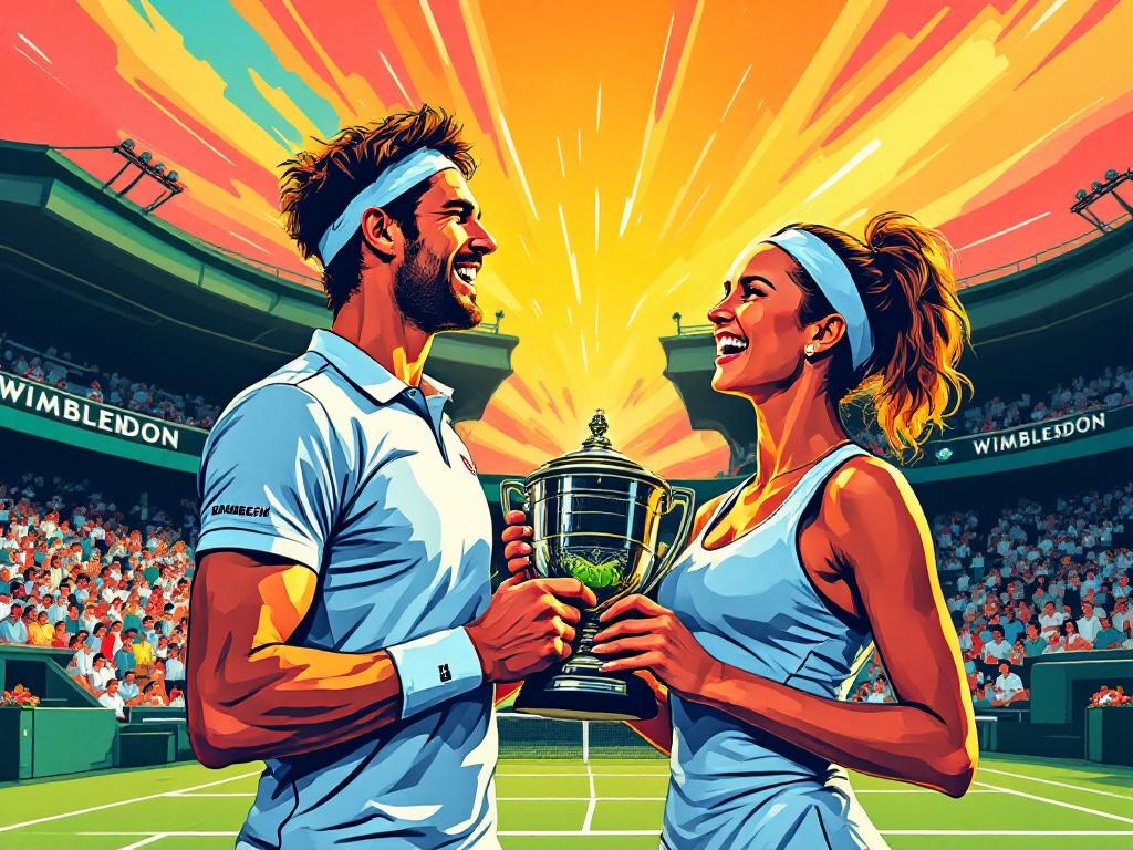 Verbeek en Siniakova veroveren Wimbledon met spektakelstuk