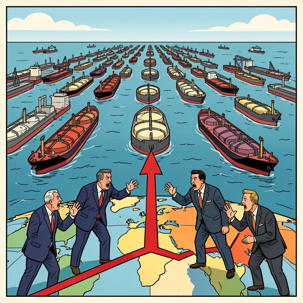 Een nieuwe ruzie tussen de VS en Iran jaagt de olieprijs omhoog.