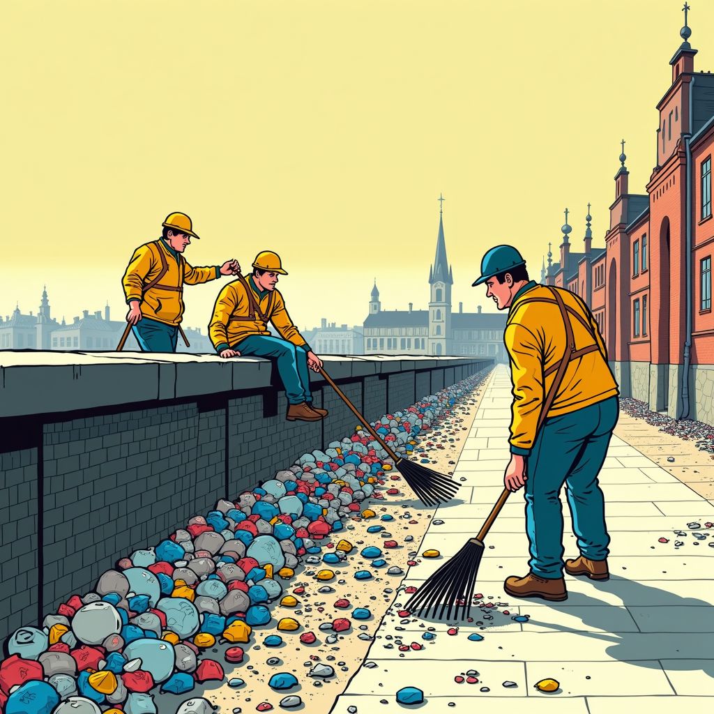 Inwoner ontdekt plastic vervuiling op historische stadwallen en dwingt gemeente tot actie