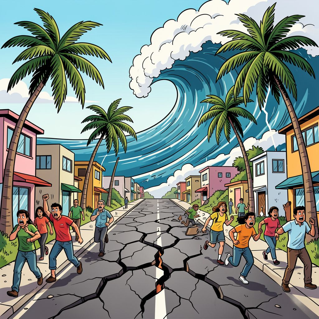 Een krachtige aardbeving schudt de Mexicaanse kust op en activeert direct een waarschuwing voor gevaarlijke vloedgolven.