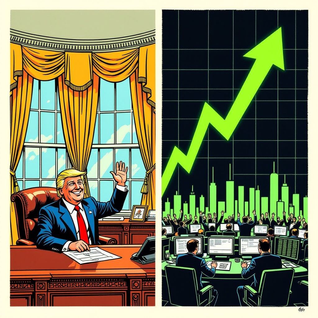 Trump blaast aanval op Iran af en Wall Street schiet omhoog met 900 punten