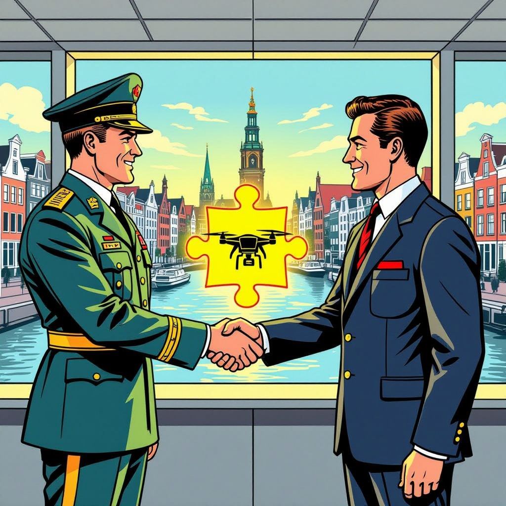 Defensie koopt vandaag een gouden aandeel in Amsterdamse software om alle drones te besturen.