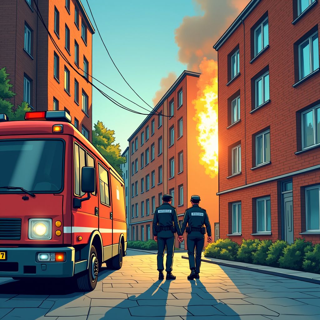 Politie houdt verdachte aan na grote flatbrand in Heemskerk vannacht