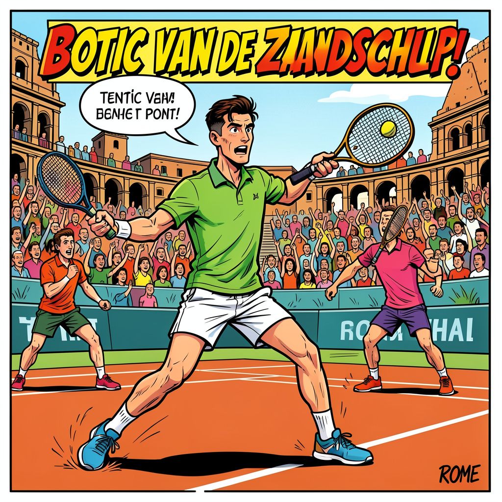 Van de Zandschulp kruipt door het oog van de naald terwijl Djokovic en Griekspoor Rome verlaten