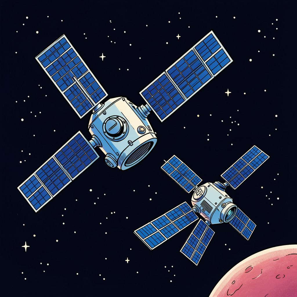 Een Russische satelliet achtervolgt op dit moment een Europese radar in de ruimte.