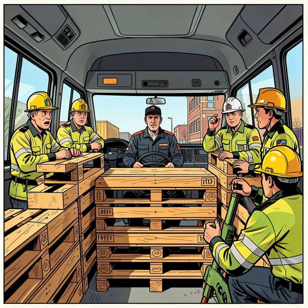 Een vrachtwagenchauffeur komt vanochtend door een tragisch ongeval met pallets om het leven in Schiedam.