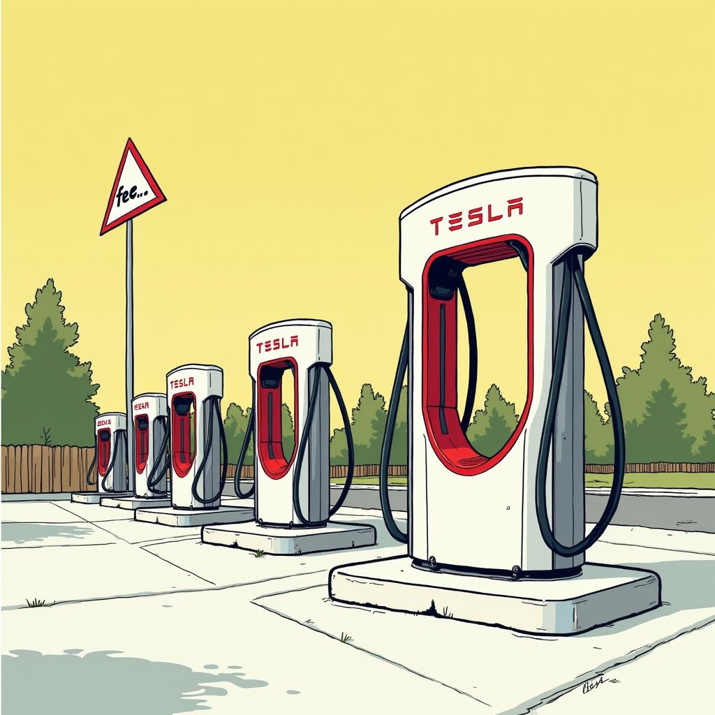 Chinese huurauto blokkeert al sinds kerst twee Tesla-laadpalen en kost huurder duizenden euro's