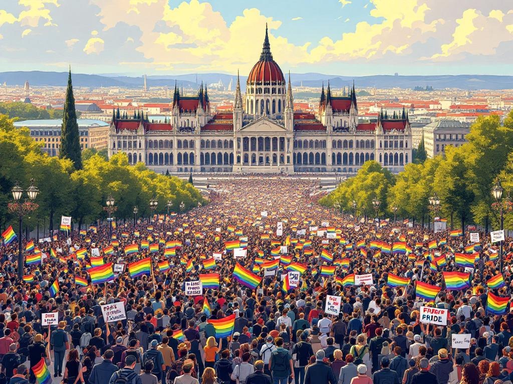 Verboden Pride in Boedapest: Tienduizenden trotseren Orbáns weerstand