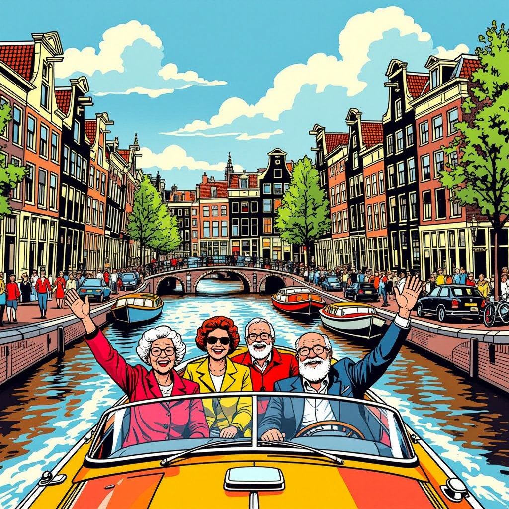 Friezen maken zich op voor een kleurrijk spektakel op de Amsterdamse grachten.