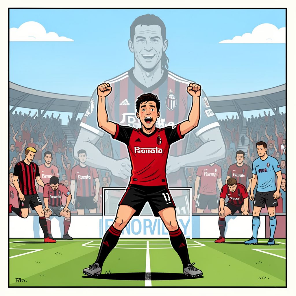 Justin Kluivert treedt in de voetsporen van zijn vader met een historische zege op AC Milan.