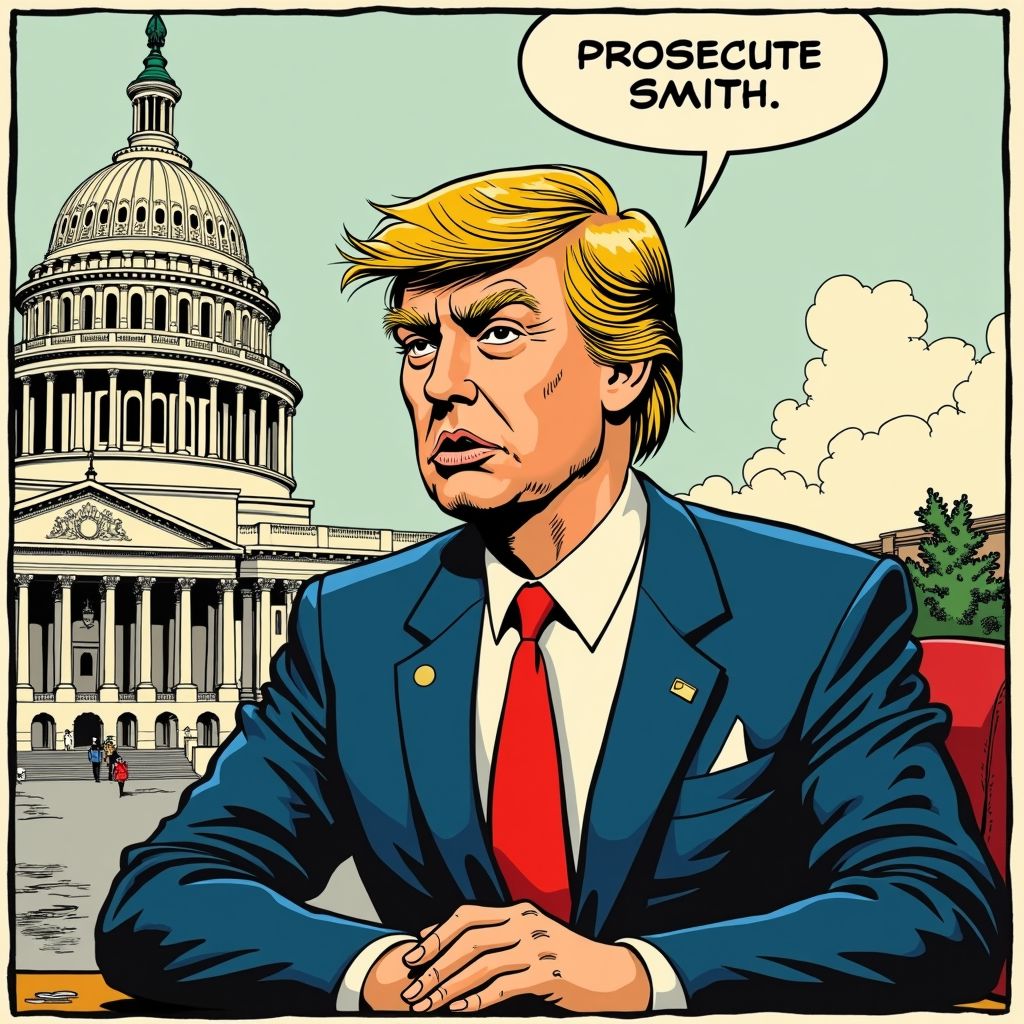 Jack Smith verklaart Trump schuldig aan criminele samenzwering terwijl president hem wil vervolgen