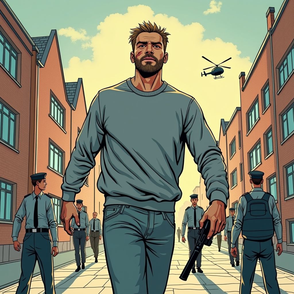 Een man sloeg zijn bewakers neer en ontsnapte uit het Utrechtse ziekenhuis met mogelijk een vuurwapen.