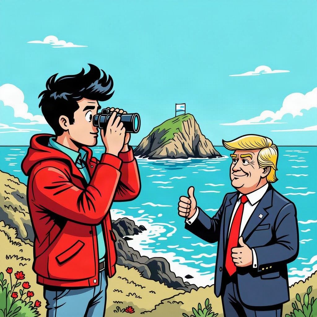 Javier Milei ruikt zijn kans en opent de jacht op de Falklandeilanden.