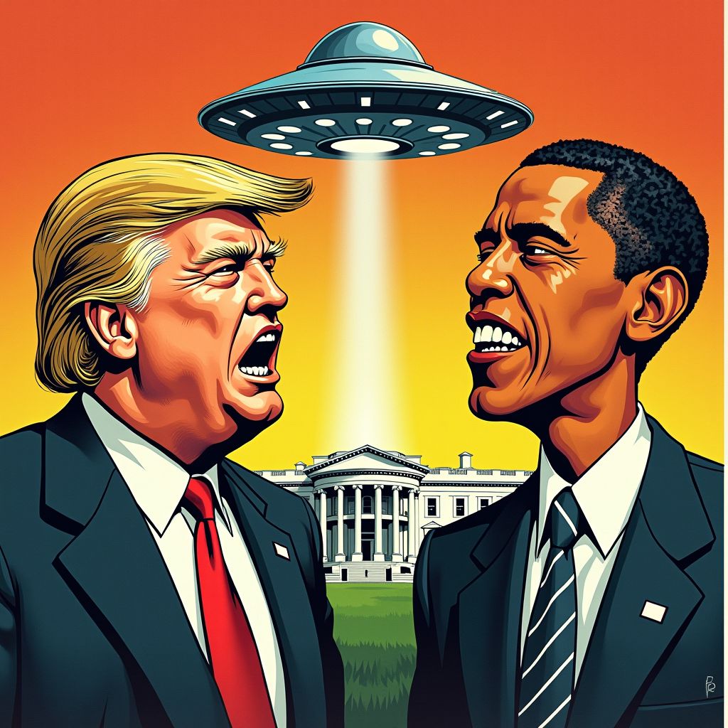 Trump belooft alle geheime alien-dossiers vrij te geven na ruzie met Obama