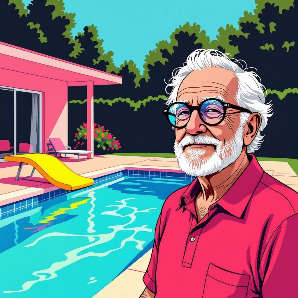 David Hockney overleden: de man die een zwembad vereeuwigde in verf