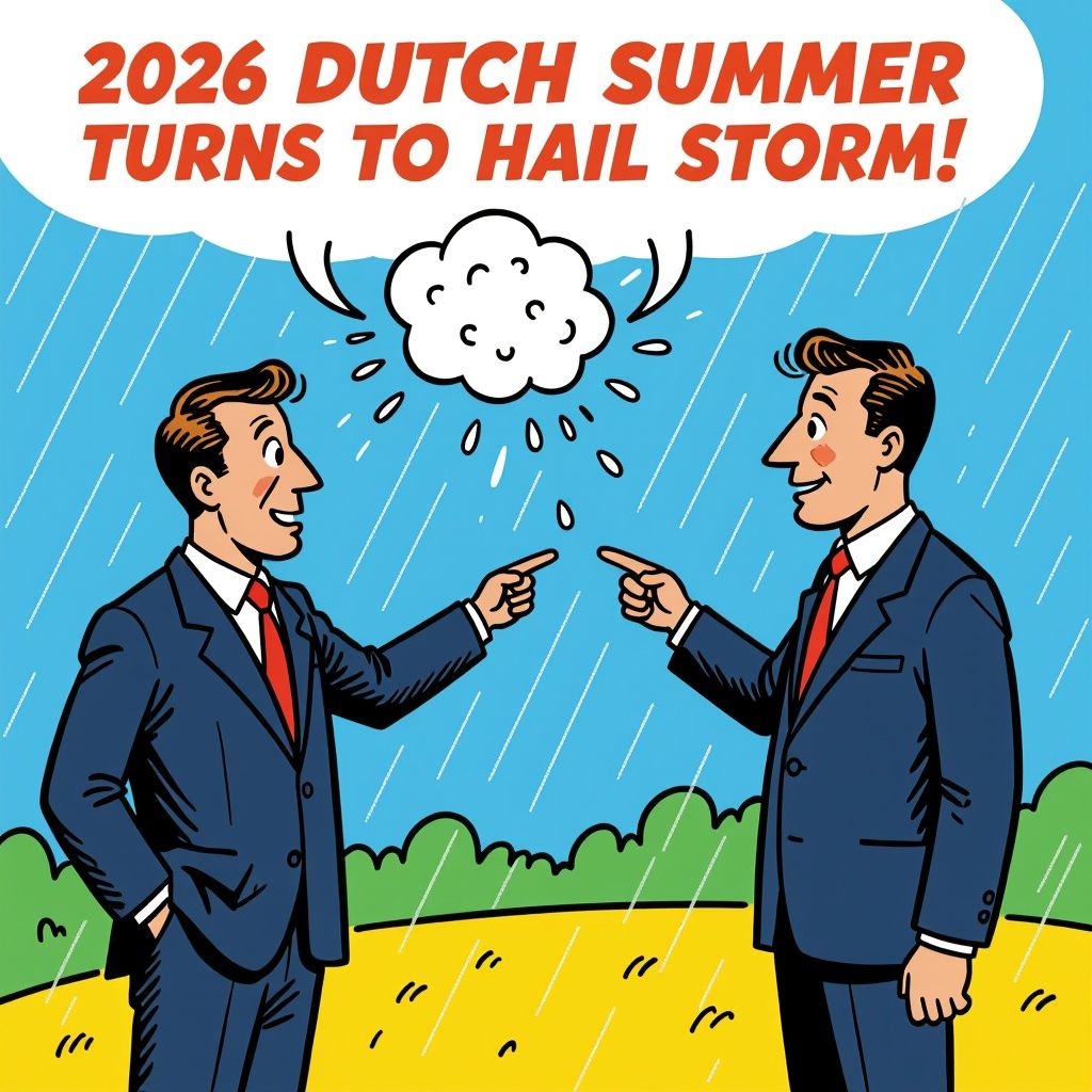 Nederland krijgt eerste zomerse dag van 2026 gevolgd door gevaarlijke hagelbui van 2 centimeter