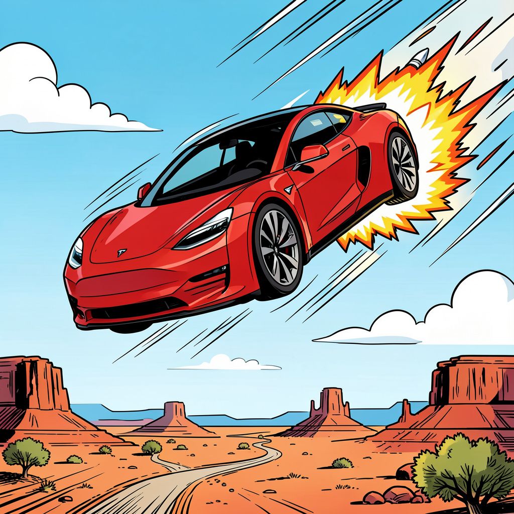 Tesla laat de nieuwe Roadster vliegen met heuse raketmotoren