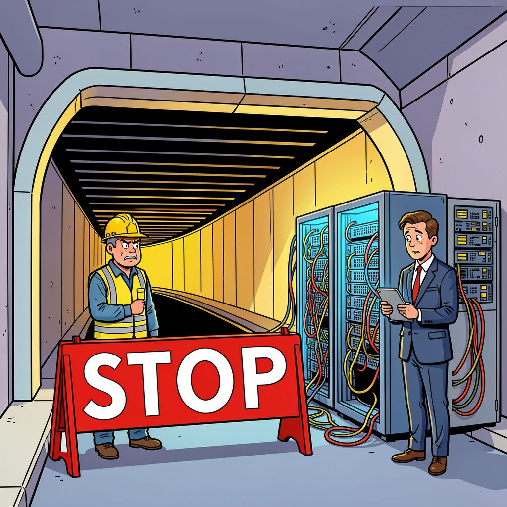 De splinternieuwe Hubertustunnel in Den Haag blijft voorlopig potdicht door haperende software.