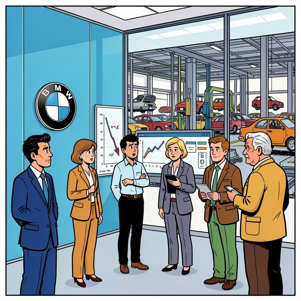 BMW schrapt 8.000 kantoorbanen om de crisis in China te overleven.