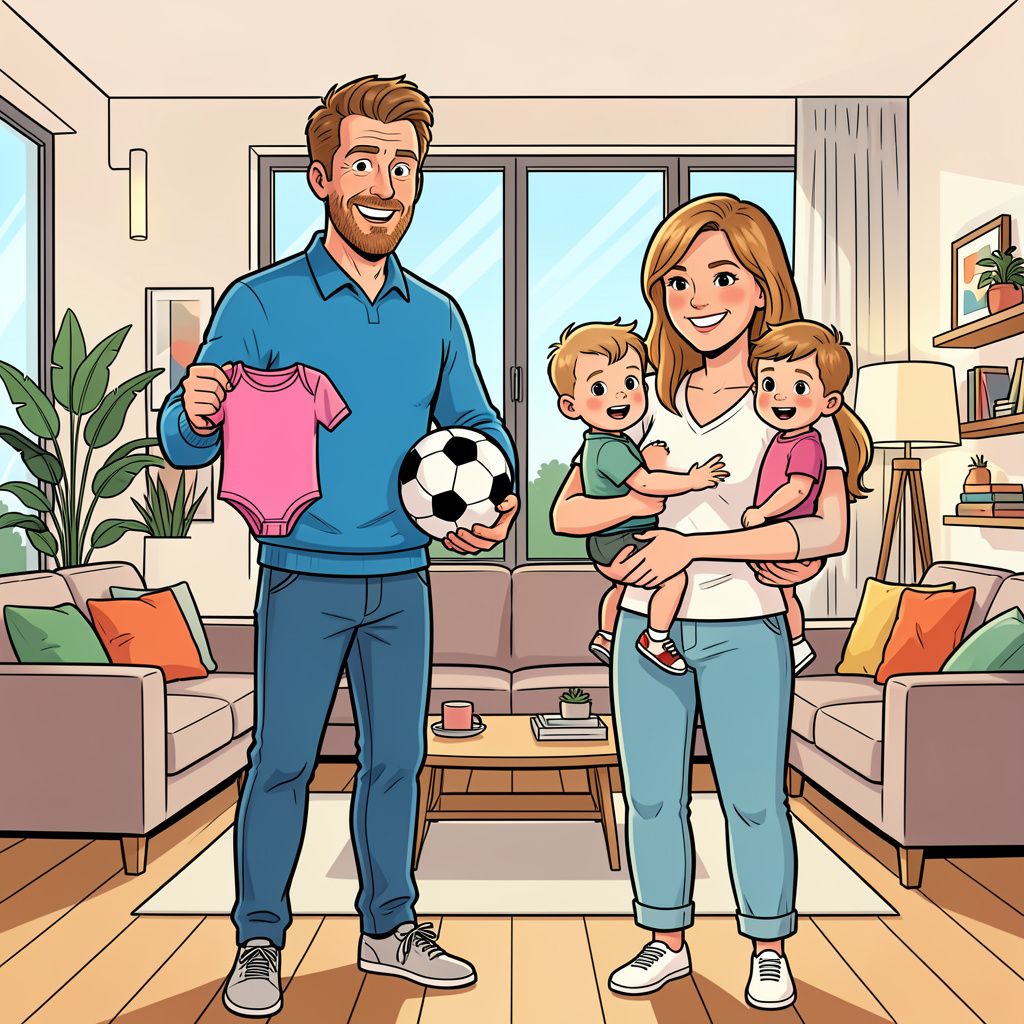 Presentator Sjoerd van Ramshorst ruilt voetbaldiscussies binnenkort in voor roze luiers.