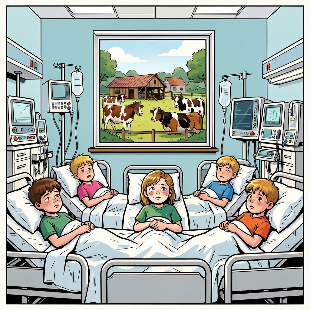 Vijf kinderen liggen in het ziekenhuis met ernstige nierproblemen na een gezellig dagje op een kinderboerderij in Brasschaat.