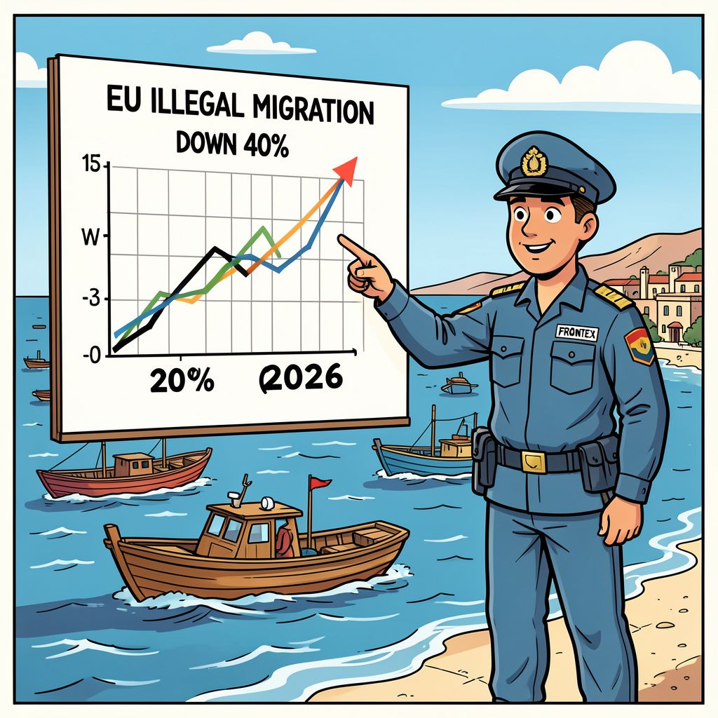 Frontex meldt schokkende daling van 40 procent illegale migratie naar Europa in 2026