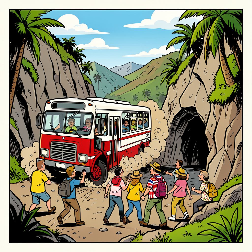 Toeristenbus met 28 inzittenden stort 10 meter diep ravijn in op Canarisch eiland