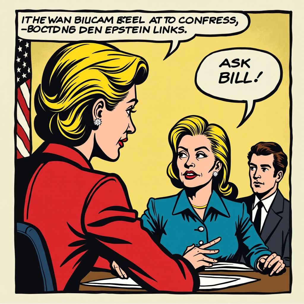 Hillary Clinton ontkent zes uur lang elke band met Epstein tijdens verhoor Congres