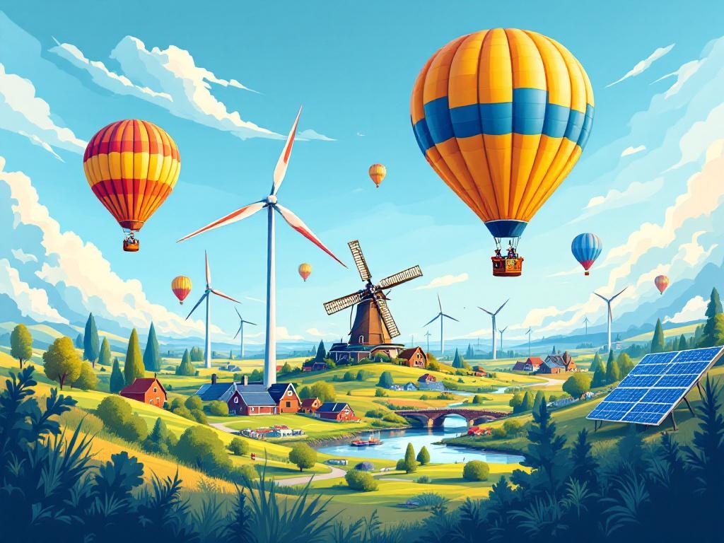 Windmolens en zonneparken worden noodlottig voor ballonvaarders