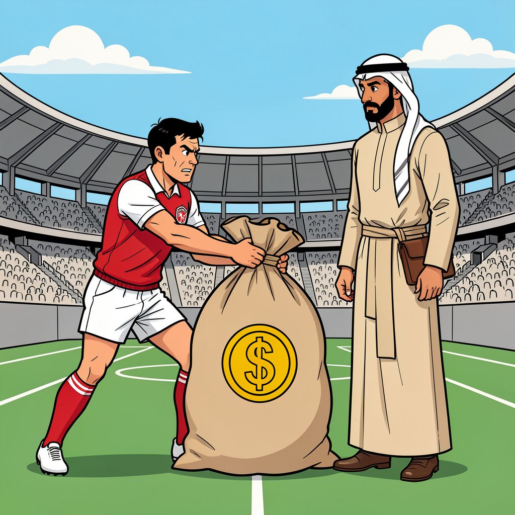 Feyenoord zegt resoluut nee tegen een Saudische zak met goud voor Anis Hadj Moussa.