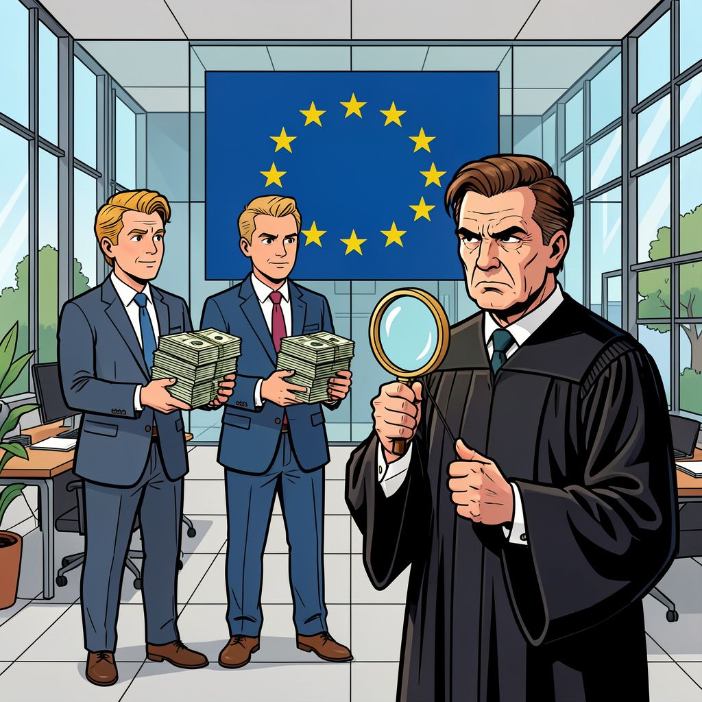 Twee adviseurs kregen zes ton voor een halfjaar werk en nu grijpt de Europese aanklager in.