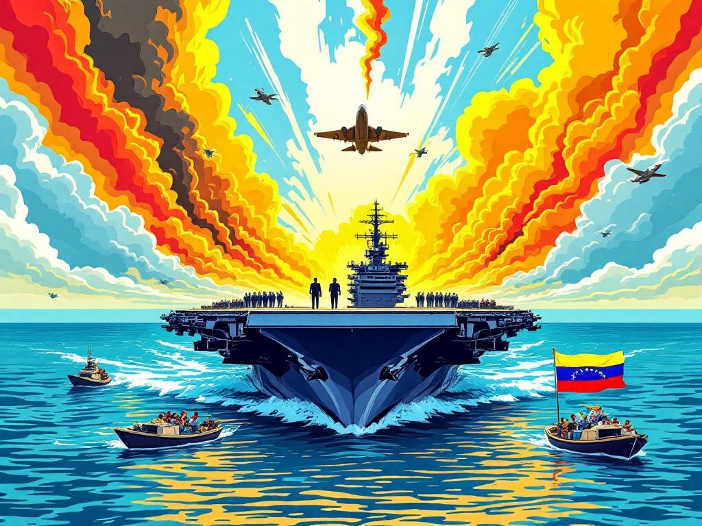 Amerika stuurt grootste vliegdekschip ter wereld naar Caribische Zee voor oorlog tegen drugskartels