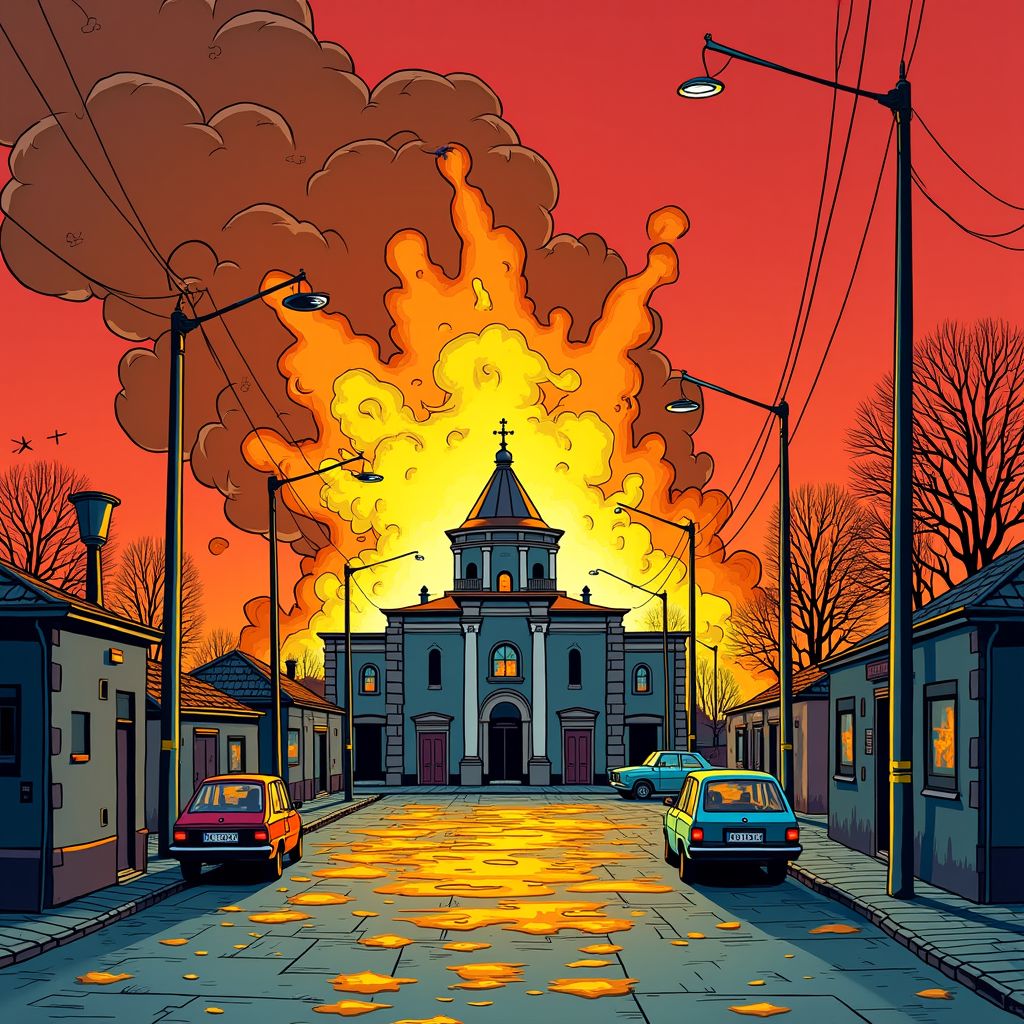 Explosie en brand bij Rotterdamse synagoge vastgelegd op video die online circuleert