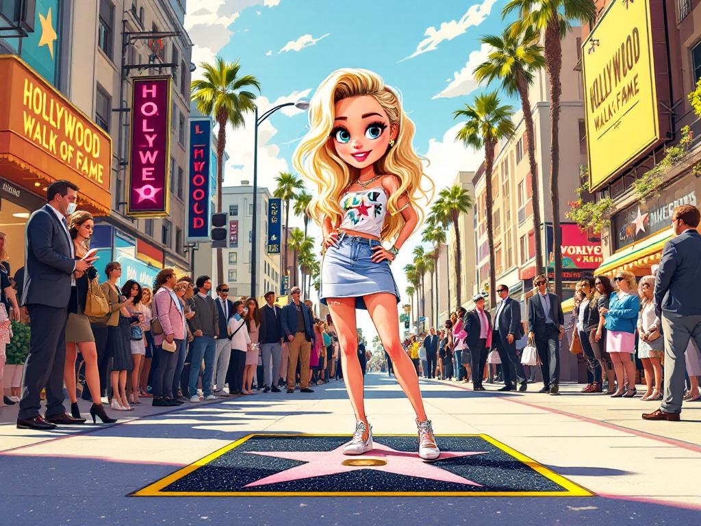 Van Dromen naar Sterren: Miley Cyrus Verovert Hollywood Boulevard