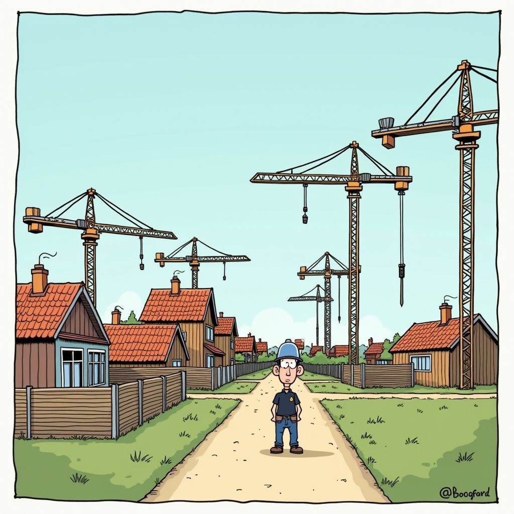 Nederland mist voor derde jaar op rij de woningbouwdoelstelling van 100.000 huizen