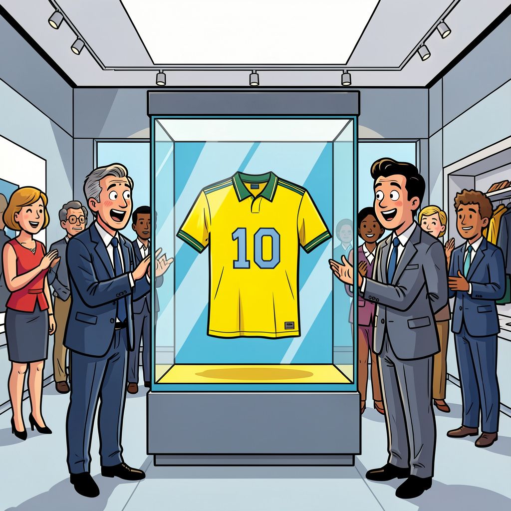 Een anonieme koper telt gisteren ruim vier miljoen euro neer voor het allereerste WK-shirt van Pelé.