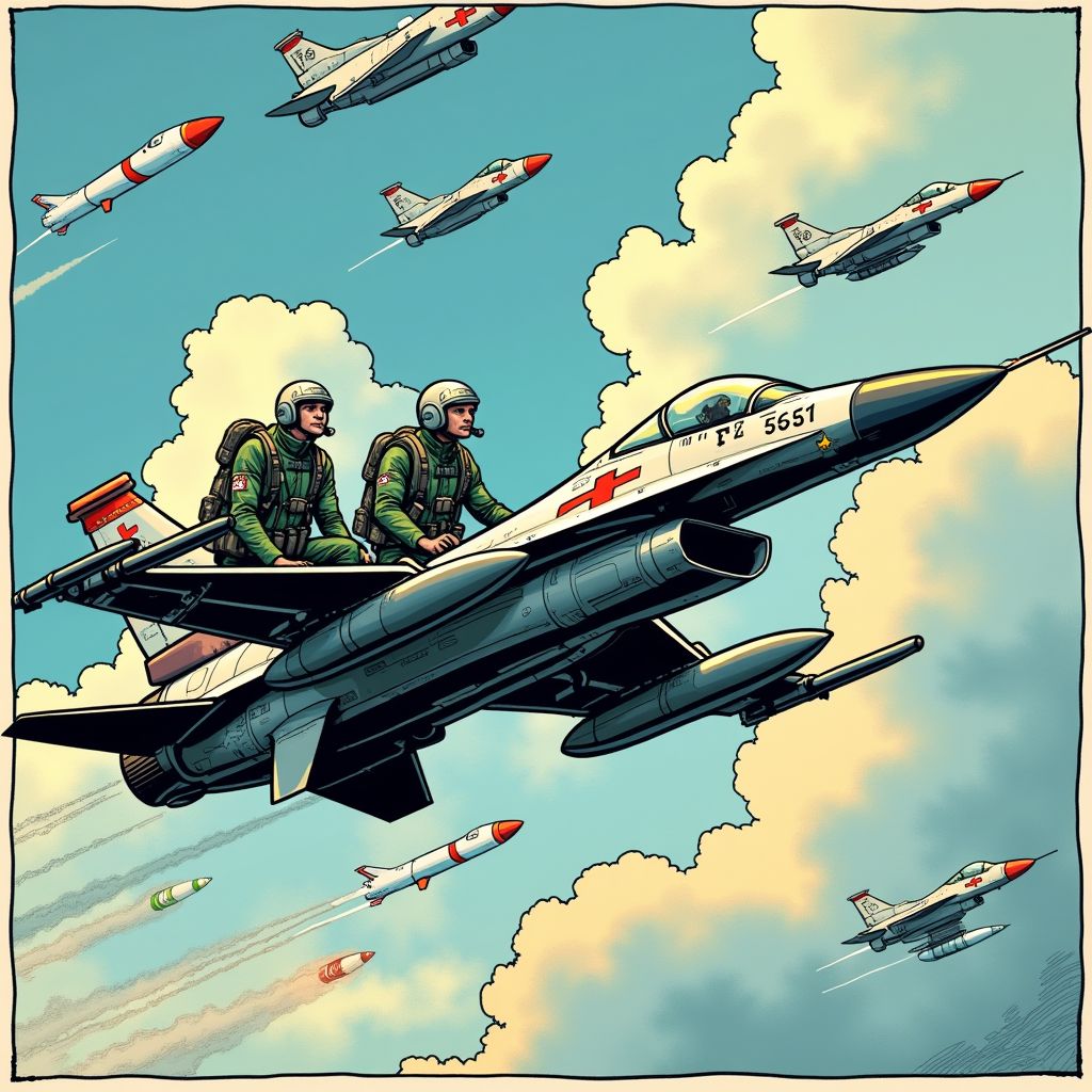 Nederlandse F-16 piloten vliegen nu boven Kiev om Russische raketten neer te schieten