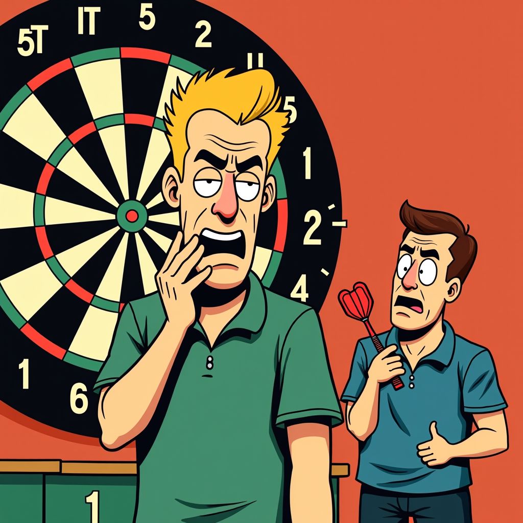 Van Gerwen noemt tegenstander 'numpty' na frustrerende overwinning in Bahrein