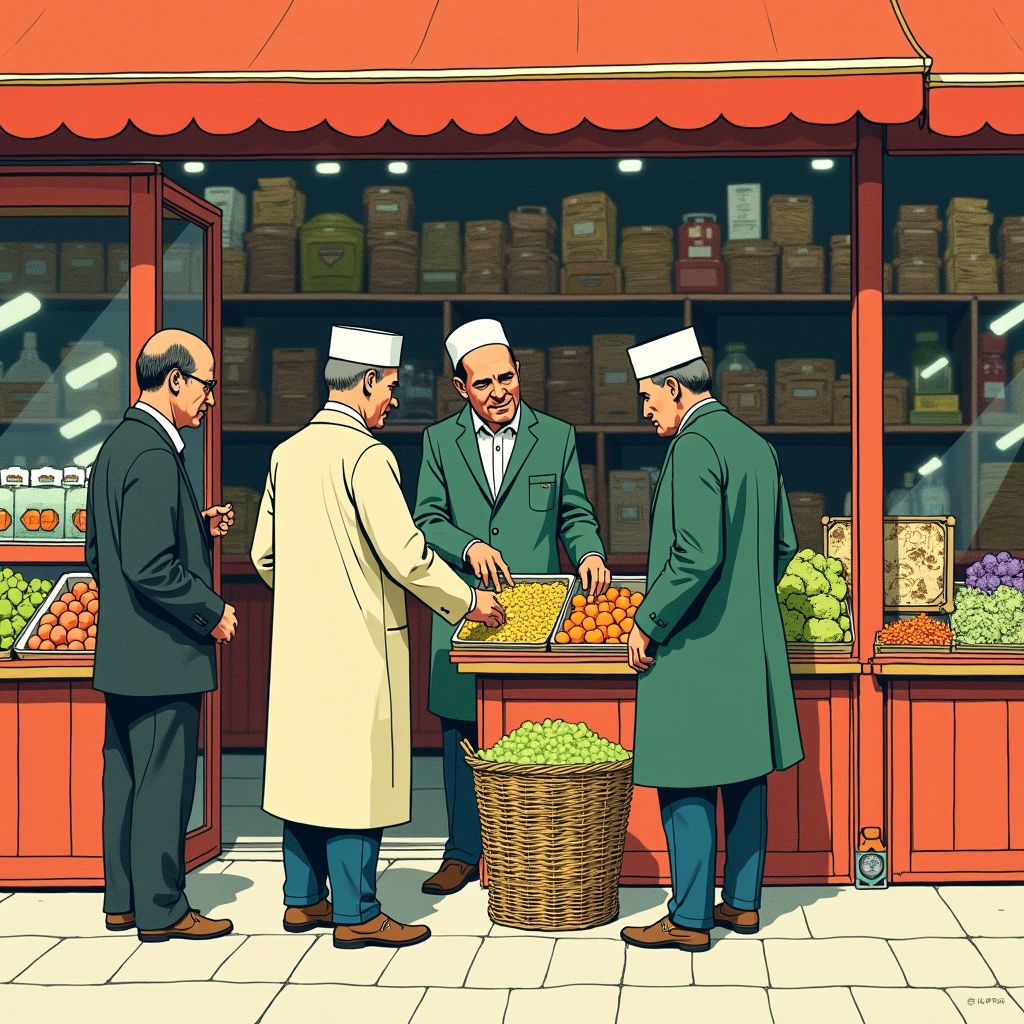 Moslims in Nederland maken vandaag de laatste ramadan-inkopen voor het suikerfeest van morgen