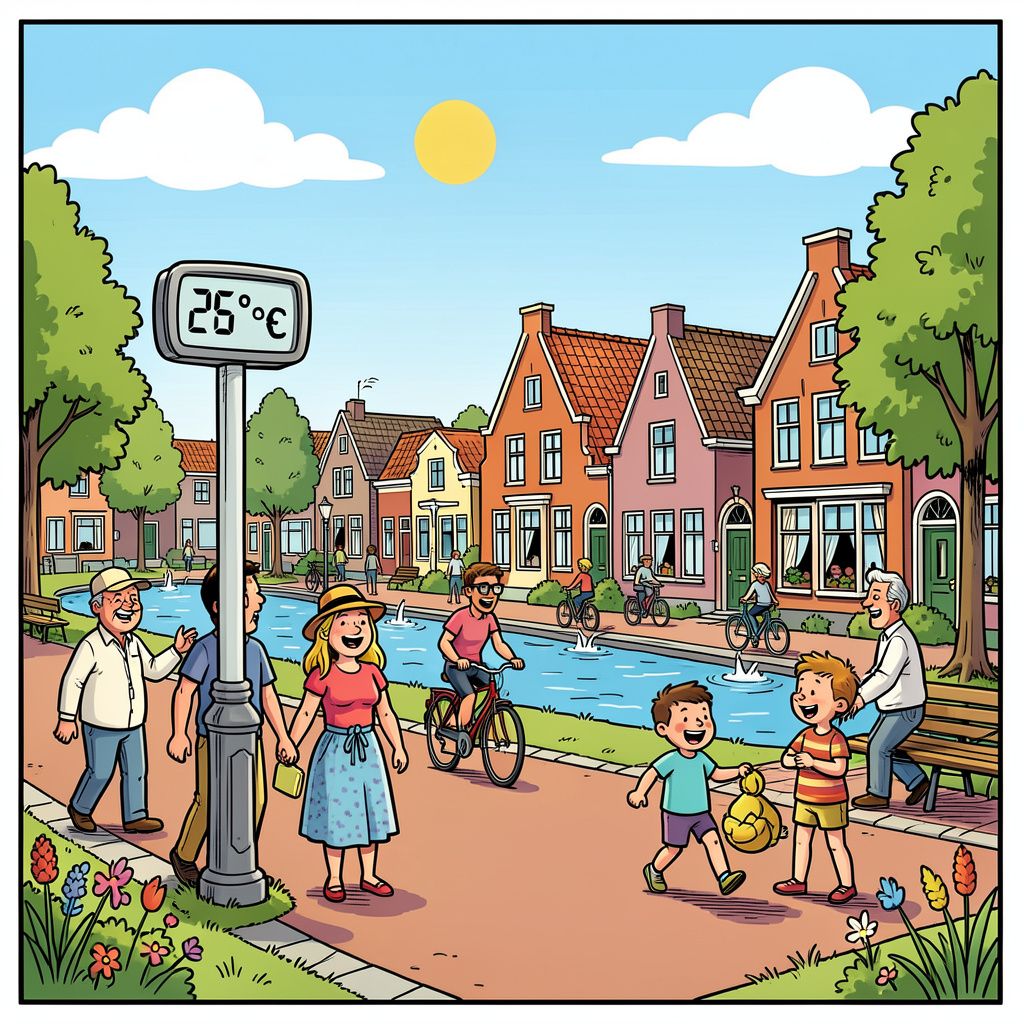 Nederland tikt vandaag voor het eerst 25 graden aan in De Bilt