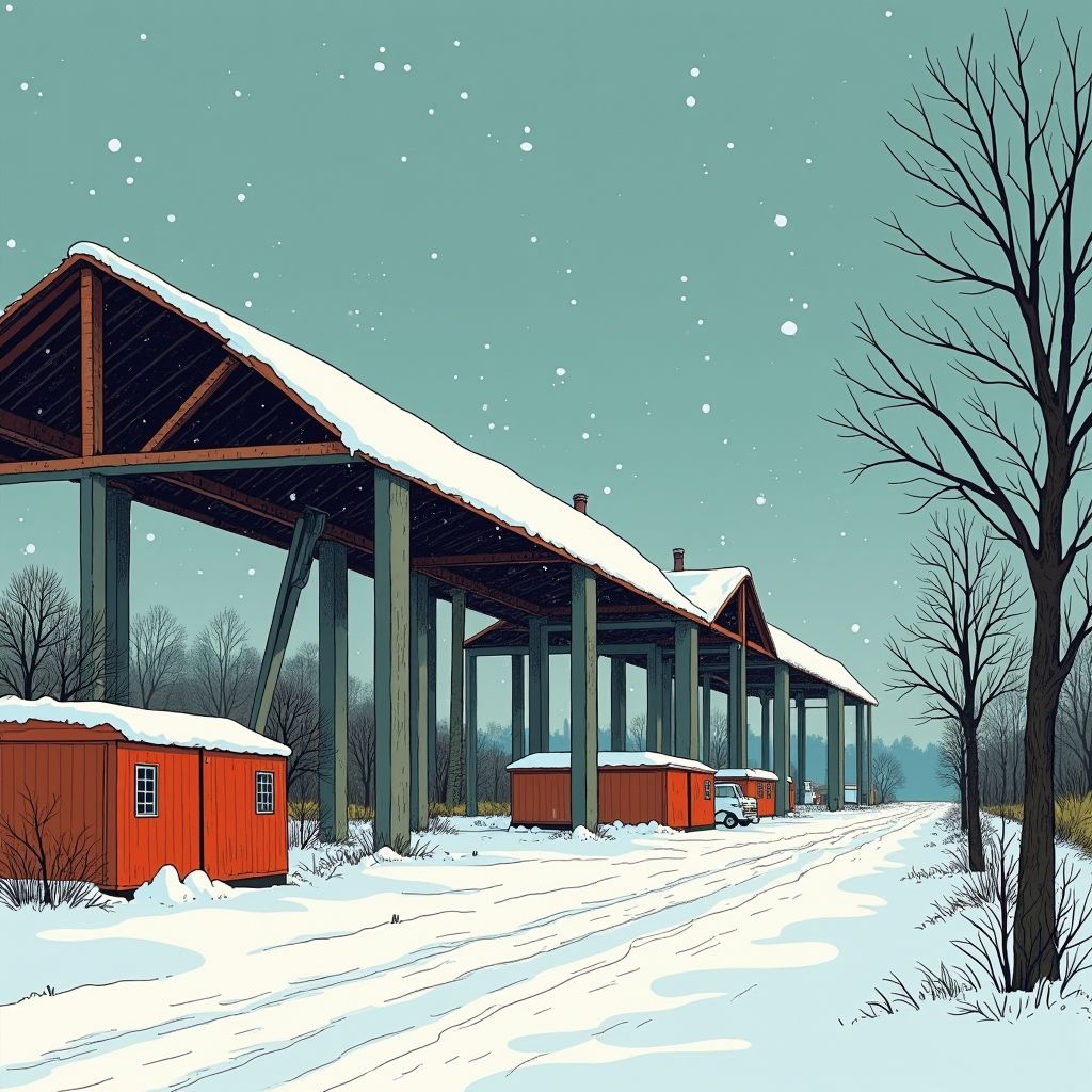 30.000 vierkante meter bedrijfsdak stort volledig in door sneeuw in Tilburg