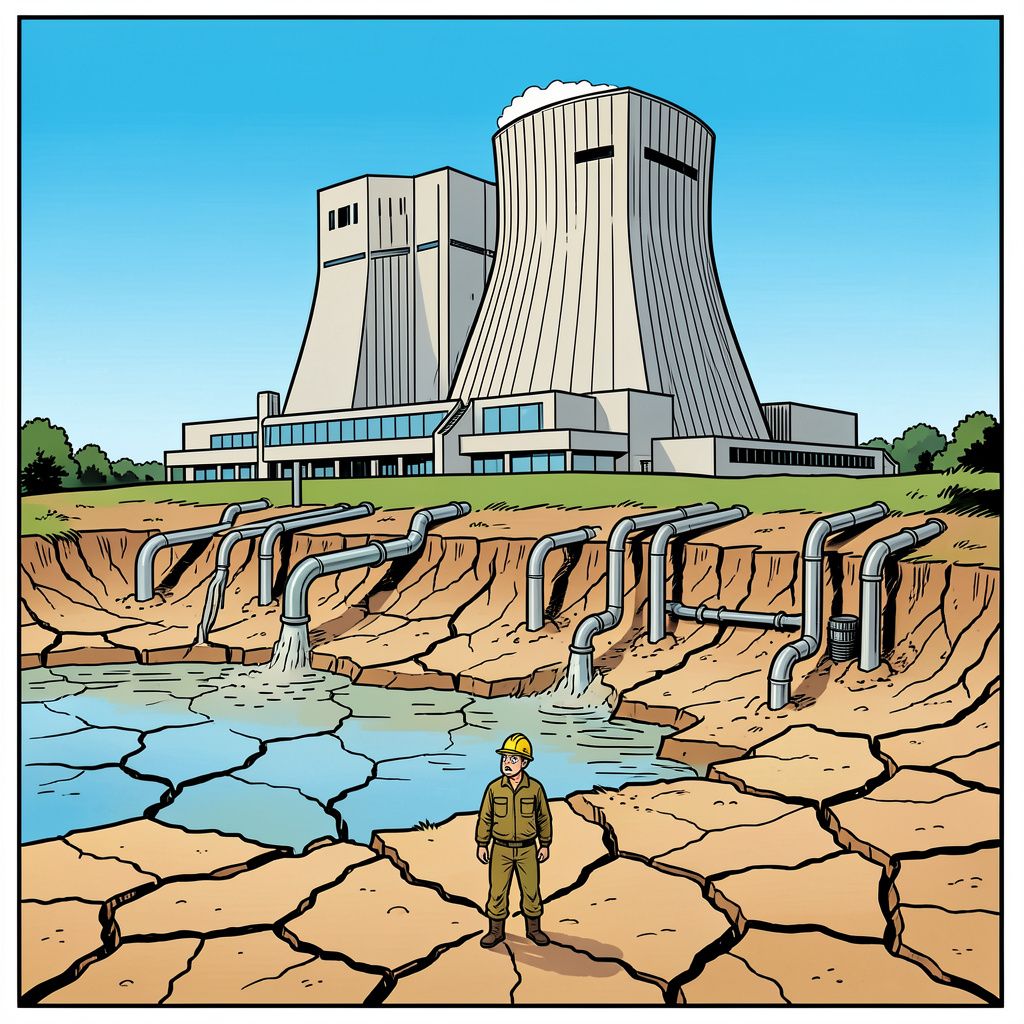 De gortdroge Donau legt de enige kerncentrale van Hongarije volledig plat.