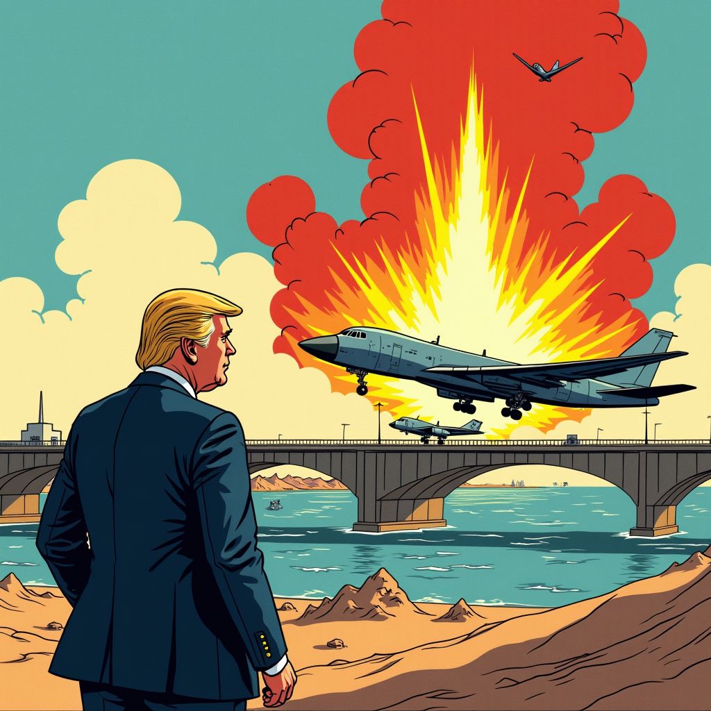 Amerika vernietigt hoogste brug van Iran in escalerende oorlog