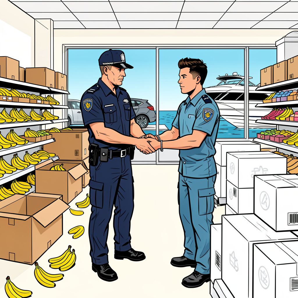 De politie arresteert een man voor de smokkel van kilo's cocaïne die per ongeluk in de schappen van de Lidl belandden.