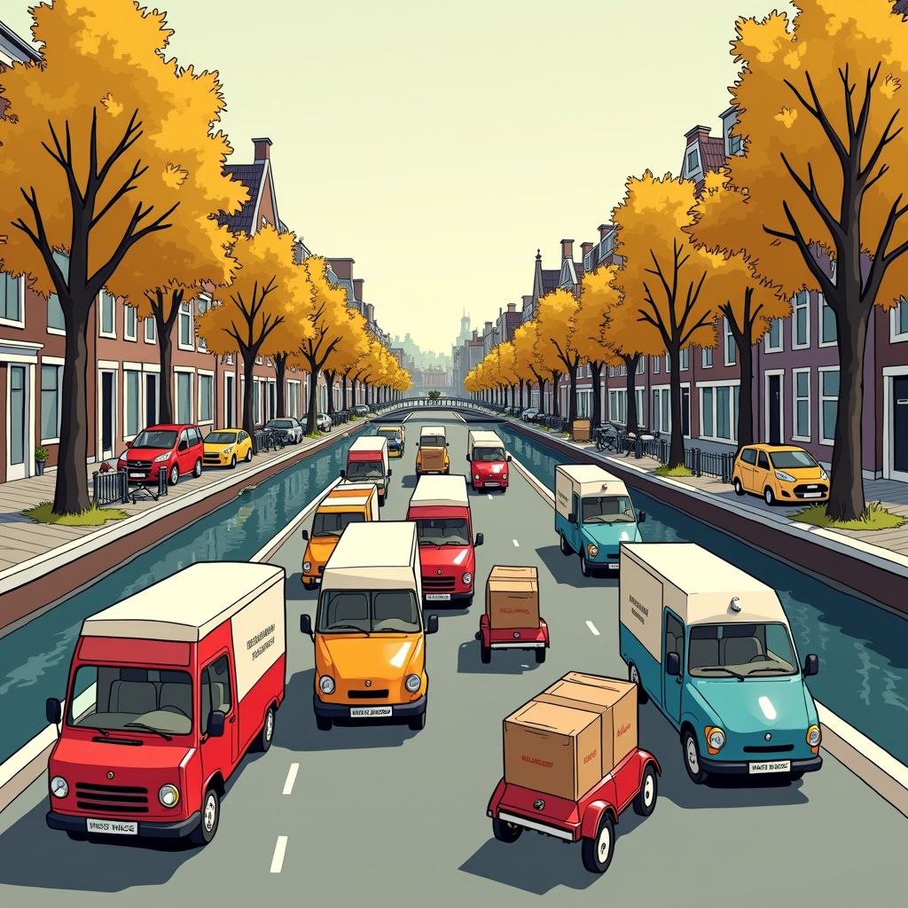 Amsterdam gaat oorlog voeren tegen 125.000 pakketbusjes per dag