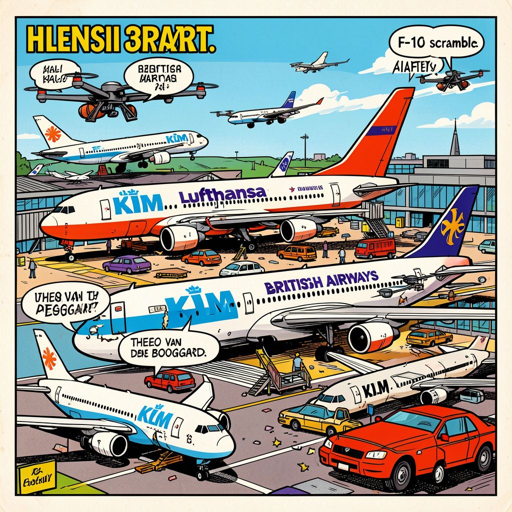 Drone zorgt voor drie uur chaos op Helsinki Airport en brengt alle grote luchtvaartmaatschappijen tot stilstand
