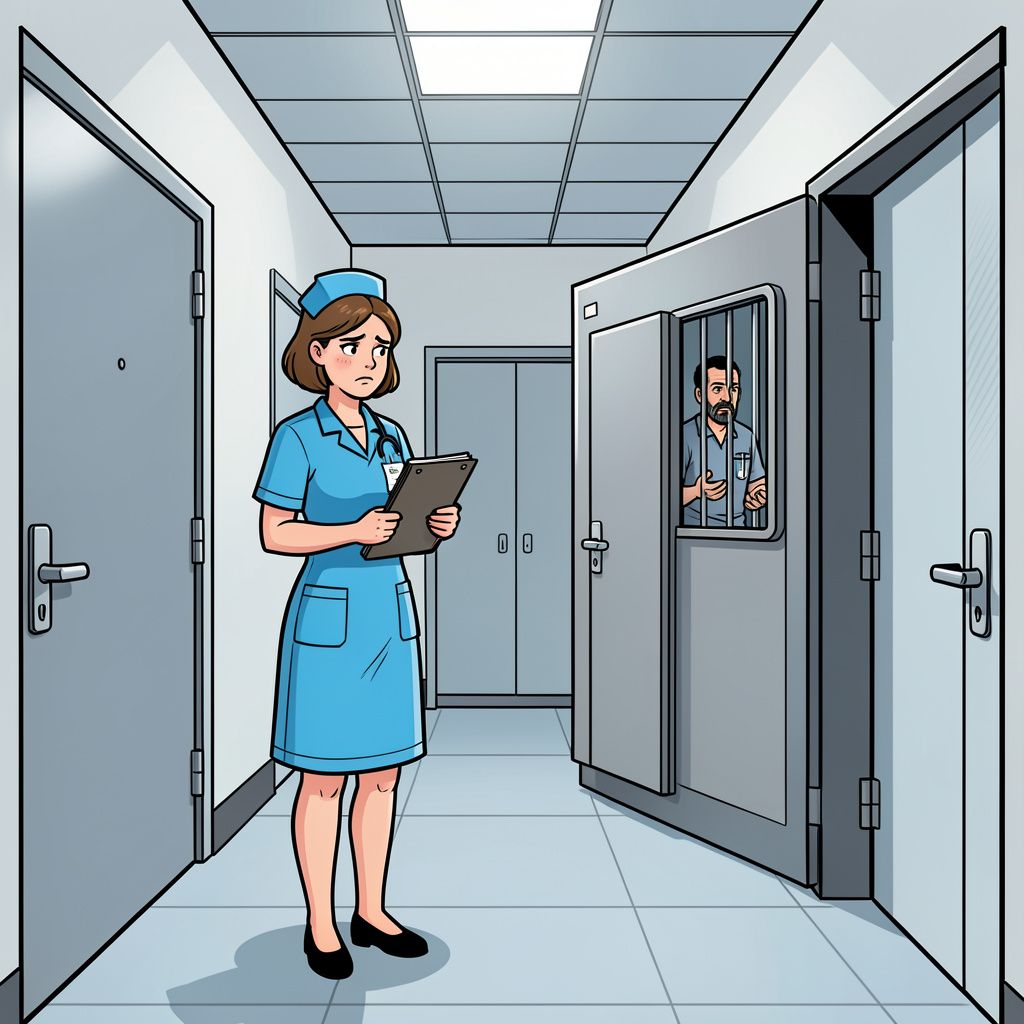 Een verpleegkundige van tbs-kliniek De Woenselse Poort is geschorst na een verboden liefde met een veroordeelde moordenaar.