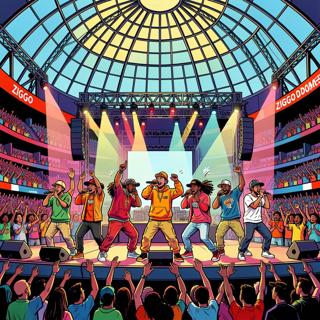 Hiphopcollectief New Wave breekt alle records in de Ziggo Dome.