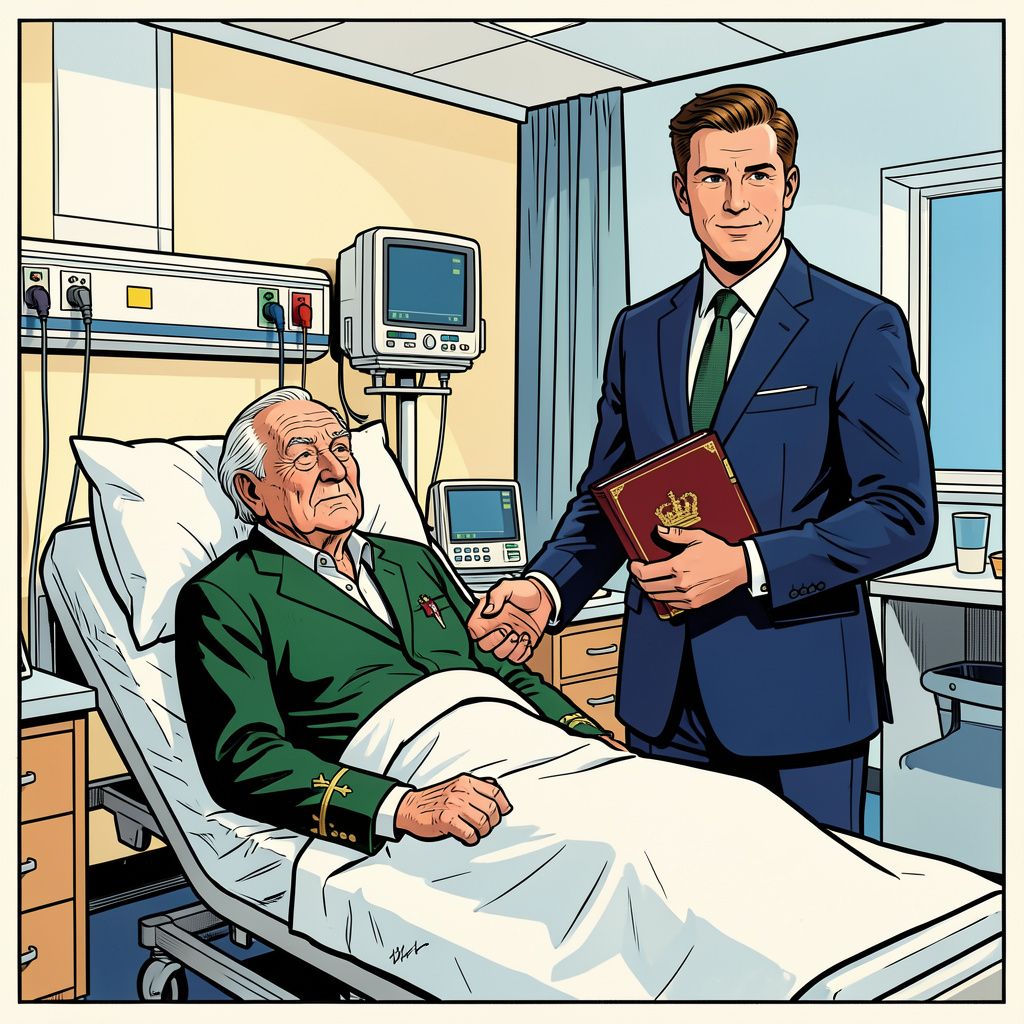 De Noorse koning Harald ligt in het ziekenhuis door complicaties bij de behandeling van zijn bloedziekte.