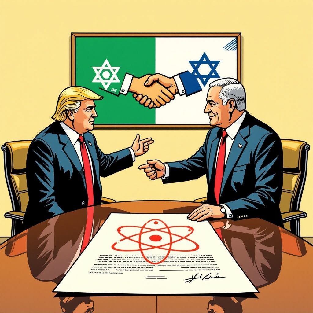 Trump eist plotseling vrede met Israël voor nucleaire deal met Saudi-Arabië.
